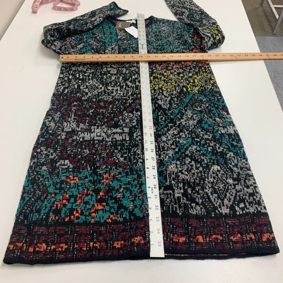 J.Jill Longline Coatigan Womens XS Extra Small Wool Blend Button Front Art Wear - Picture 7 of 14